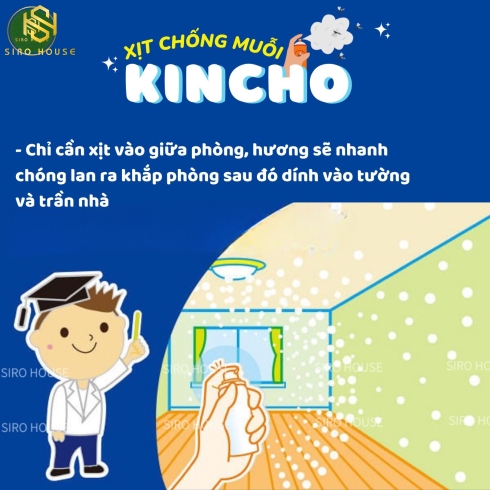 Xịt chống muỗi KINCHO 45mL 