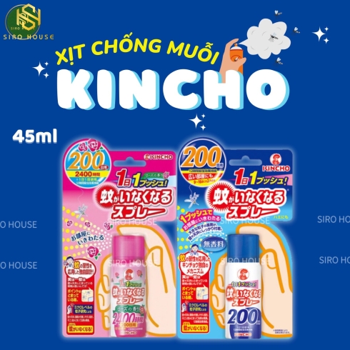 Xịt chống muỗi KINCHO 45mL 