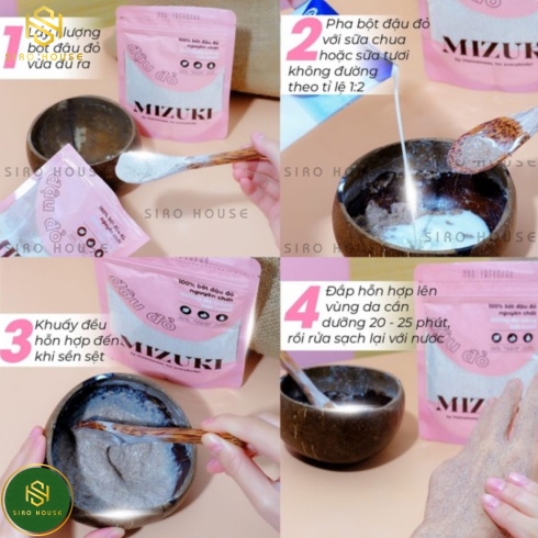 Bột đậu đỏ MIZUKI 100g