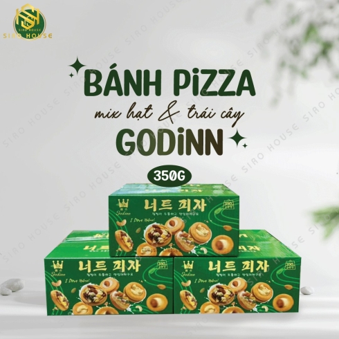 Bánh quy pizza mix hạt trái cây GODINN 350g