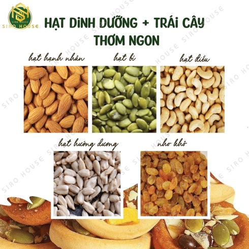 Bánh quy pizza mix hạt trái cây GODINN 350g