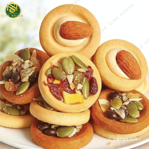 Bánh quy pizza mix hạt trái cây GODINN 350g