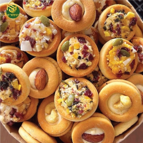 Bánh quy pizza mix hạt trái cây GODINN 350g