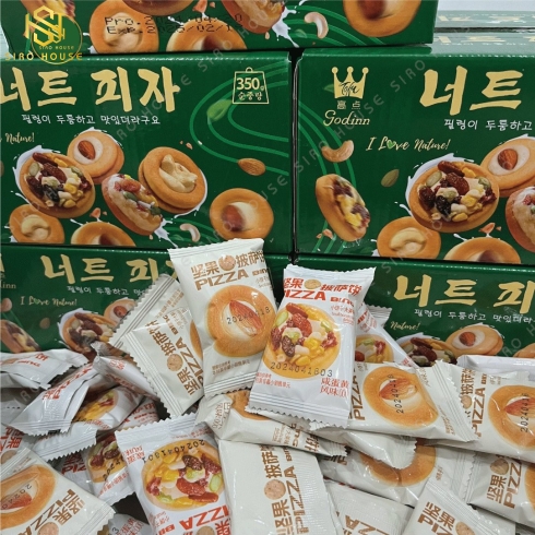 Bánh quy pizza mix hạt trái cây GODINN 350g