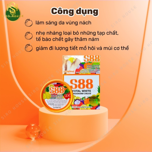 Kem trị thâm nách S88 Total White 35g 