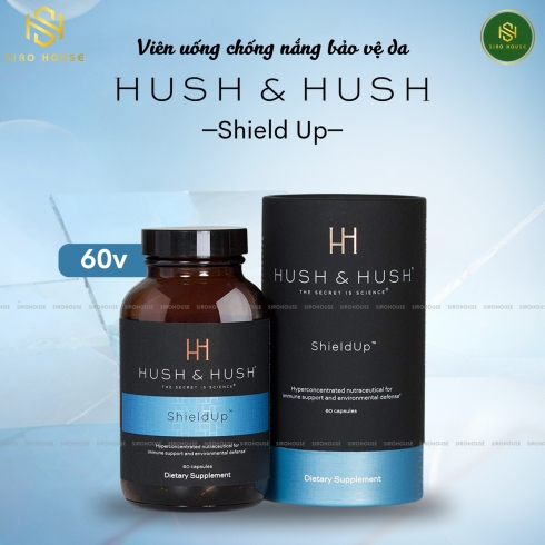 Viên uống chống nắng bảo vệ da HUSH & HUSH Shield Up 60 viên