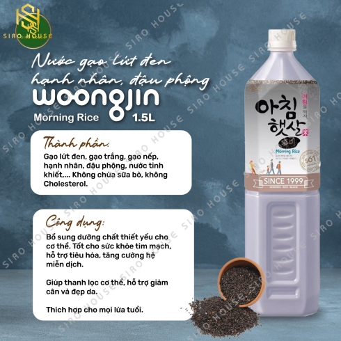 Nước gạo WOONGJIN Morning Rice 1.5L