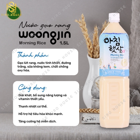Nước gạo WOONGJIN Morning Rice 1.5L