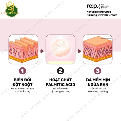 Kem trị rạn da RE:P Natural Herb Ultra Firming Stretch Cream 200mL
