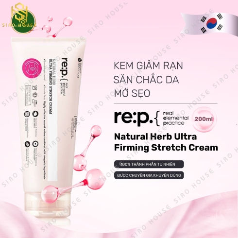 Kem trị rạn da RE:P Natural Herb Ultra Firming Stretch Cream 200mL