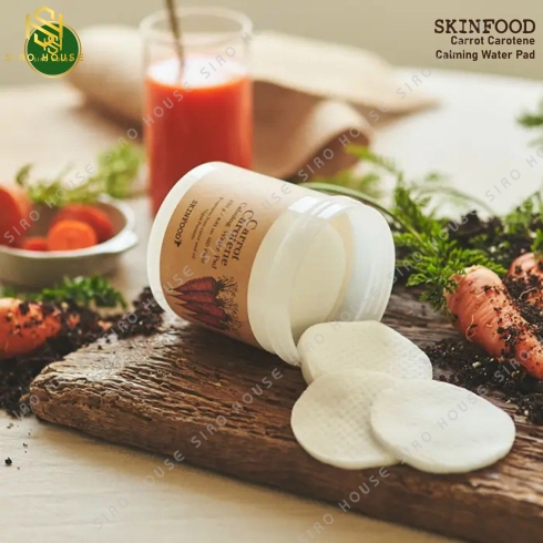 Toner Pad SKINFOOD Carrot Carotene Calming Water Pad 250g (60 miếng)