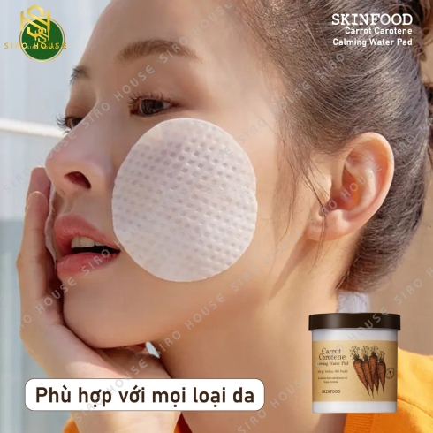 Toner Pad SKINFOOD Carrot Carotene Calming Water Pad 250g (60 miếng)