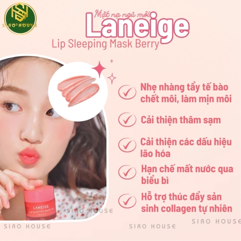 Nạ môi LANEIGE Lip Sleeping Mask Ex Berry 20g 