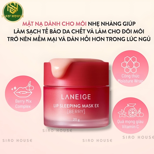 Nạ môi LANEIGE Lip Sleeping Mask Ex Berry 20g 