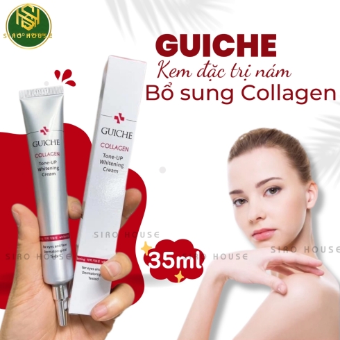 Kem dưỡng trắng nâng tone GUICHE Collagen Tone Up Whitening Cream 35mL