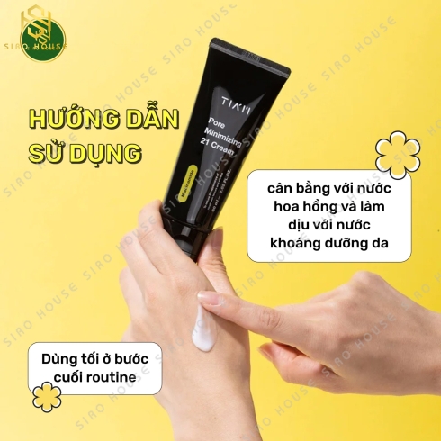 Kem dưỡng kiềm dầu, se khít lỗ chân lông TIA