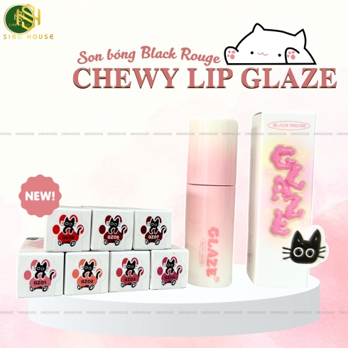 [New] Son tint bóng BLACK ROUGE Chewy Lip Glaze 