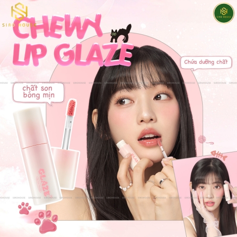 [New] Son tint bóng BLACK ROUGE Chewy Lip Glaze 