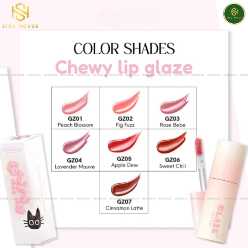 [New] Son tint bóng BLACK ROUGE Chewy Lip Glaze 