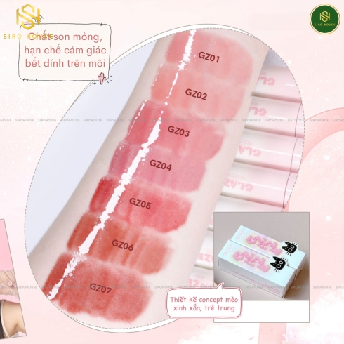 [New] Son tint bóng BLACK ROUGE Chewy Lip Glaze 