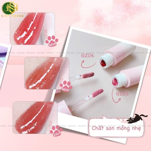 [New] Son tint bóng BLACK ROUGE Chewy Lip Glaze 