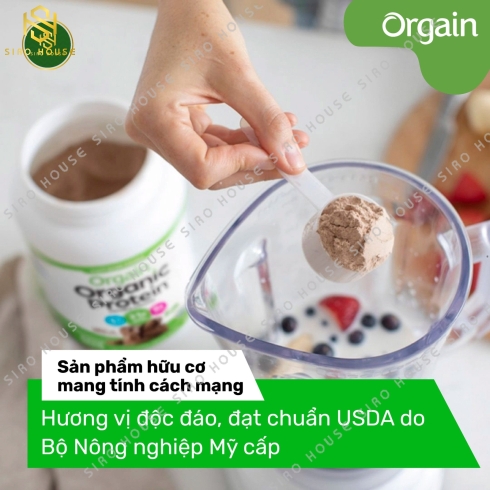Bột đạm thực vật hữu cơ ORGAIN Organic Protein 920g (Xanh lá)
