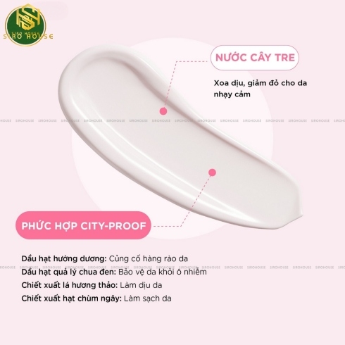 [No box] Kem chống nắng MAKE P:REM Soothing Pink Tone Up Sun Cream 50+ PA++++ 40mL (Hồng)