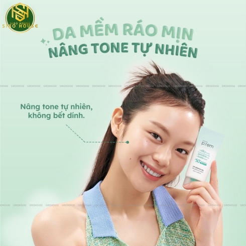 [No box] Kem chống nắng MAKE P:REM Uv Defense Me No Sebum Sun Cream SPF 50+ PA++++ 40mL (Xanh lá)