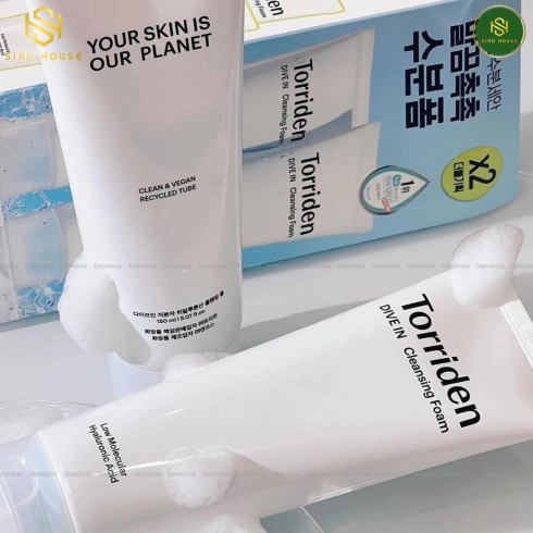 Sữa rửa mặt dưỡng ẩm TORRIDEN Dive In Cleansing Foam 150mL 