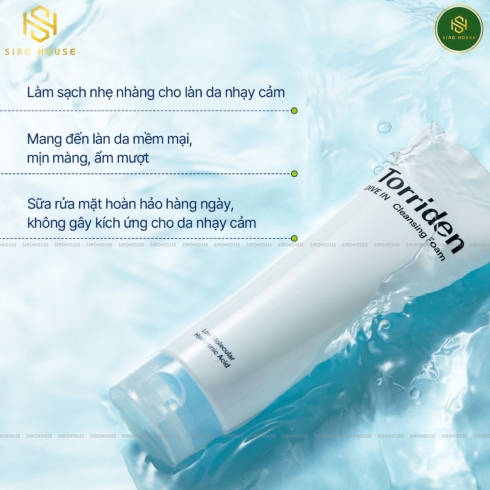 Sữa rửa mặt dưỡng ẩm TORRIDEN Dive In Cleansing Foam 150mL 