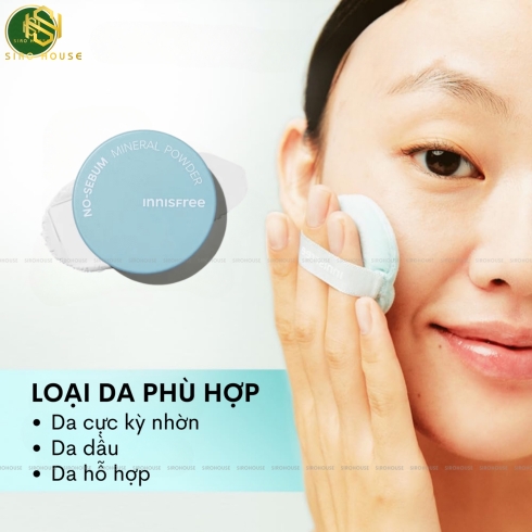 Phấn phủ bột kiềm dầu INNISFREE No Sebum Mineral Powder 5g