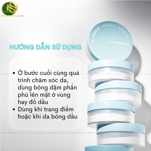 Phấn phủ bột kiềm dầu INNISFREE No Sebum Mineral Powder 5g