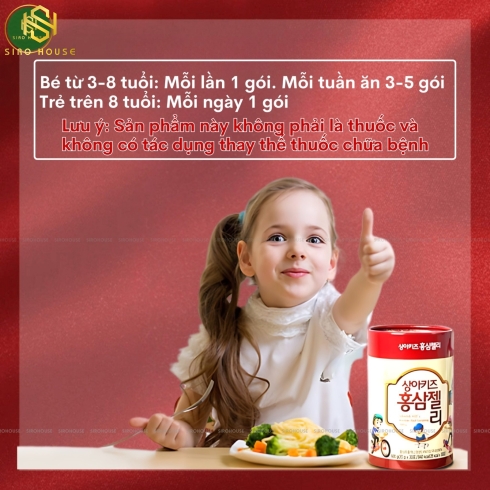 Thạch hồng sâm trẻ em SANGA Kid