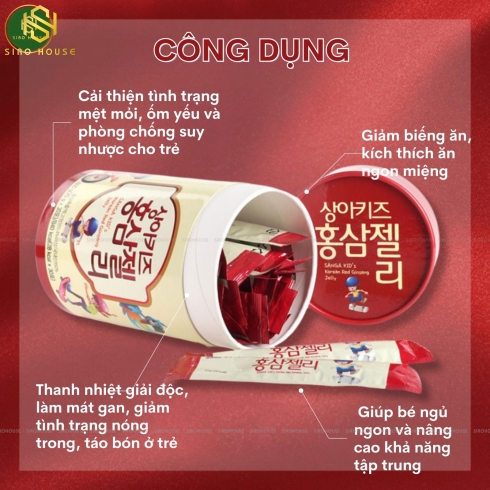 Thạch hồng sâm trẻ em SANGA Kid