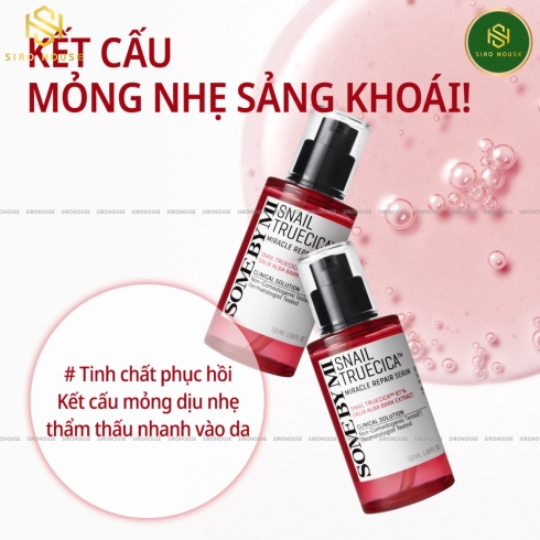 Serum ốc sên SOME BY MI Snail Truecica Miracle Repair Serum 50mL