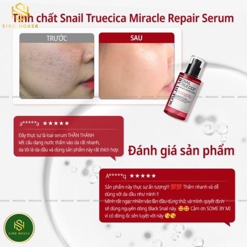Serum ốc sên SOME BY MI Snail Truecica Miracle Repair Serum 50mL