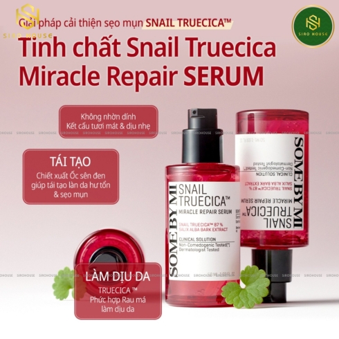 Serum ốc sên SOME BY MI Snail Truecica Miracle Repair Serum 50mL