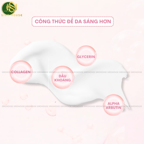 Dưỡng thể kích trắng da PERFECT SKIN LADY Alpha Arbutin 3 Plus+ Collagen Lotion 500mL