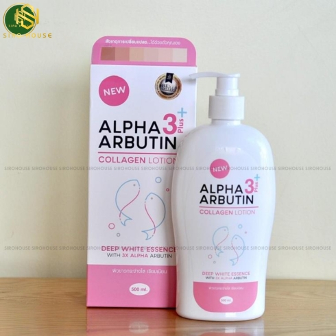 Dưỡng thể kích trắng da PERFECT SKIN LADY Alpha Arbutin 3 Plus+ Collagen Lotion 500mL