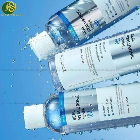 Nước cân bằng da WELLAGE Real Hyaluronic Toner 100 200mL