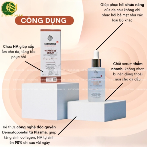Tinh chất dưỡng phục hồi da EVENSWISS Vitamin B5 50ml