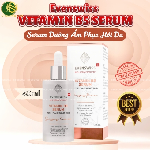 Tinh chất dưỡng phục hồi da EVENSWISS Vitamin B5 50ml