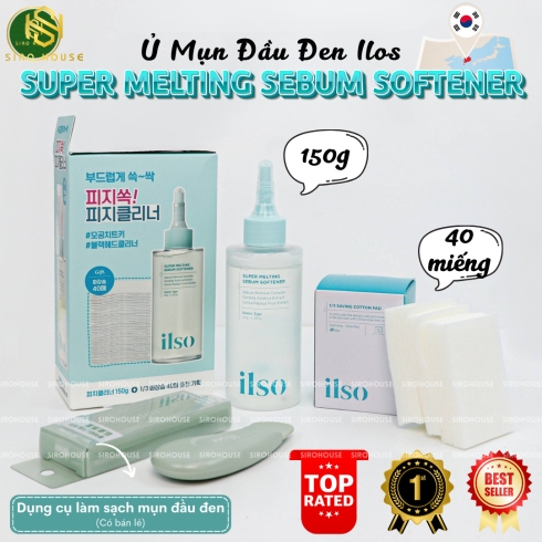 Tinh chất ủ mụn đầu đen ILSO Sebum Super Melting Serum Softener 150mL