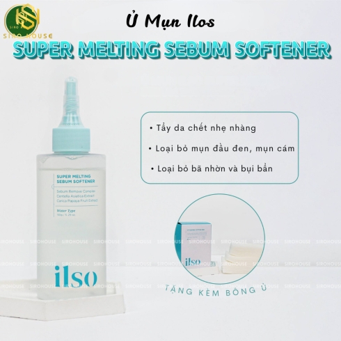 Tinh chất ủ mụn đầu đen ILSO Sebum Super Melting Serum Softener 150mL