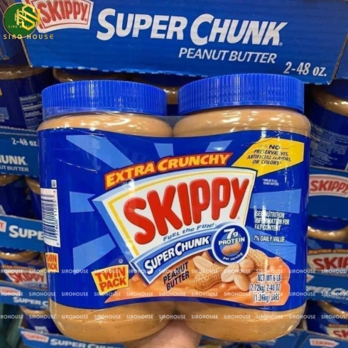 Bơ đậu phộng SKIPPY Peanut Butter Super Chunk 1.36kg 
