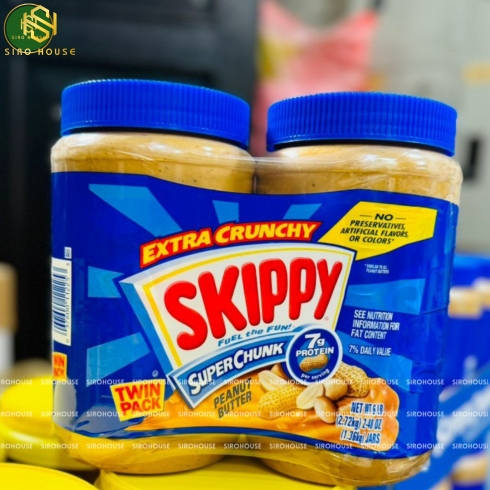 Bơ đậu phộng SKIPPY Peanut Butter Super Chunk 1.36kg 