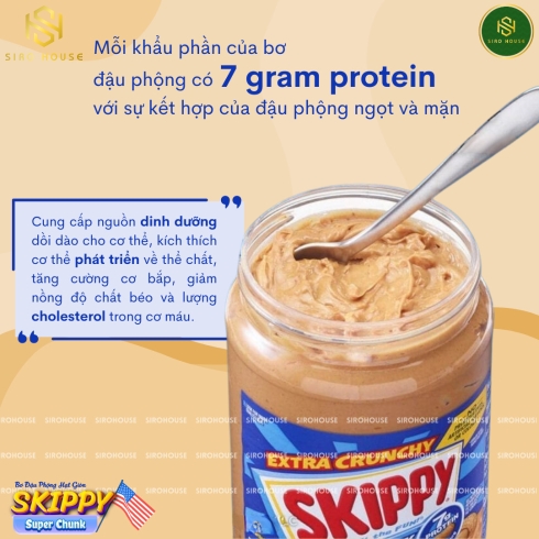 Bơ đậu phộng SKIPPY Peanut Butter Super Chunk 1.36kg 