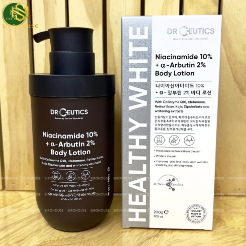 Sữa dưỡng thể trắng da DR CEUTICS Niacinamide 10%+Arbutin 2% Body Lotion 200g
