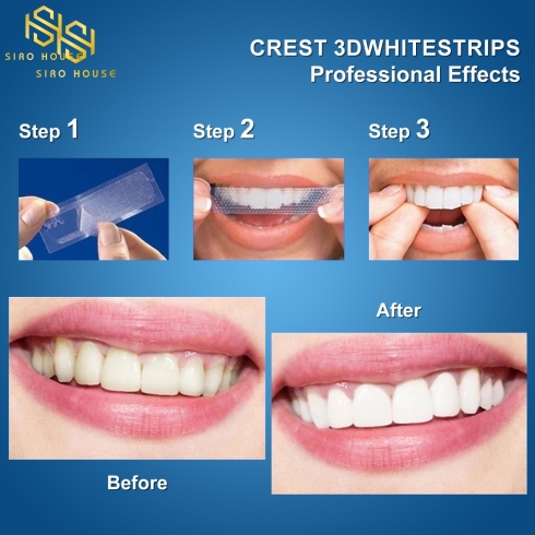     Miếng Dán Trắng Răng CREST 3D Whitestrips Professional Effect Level 18 Whiter