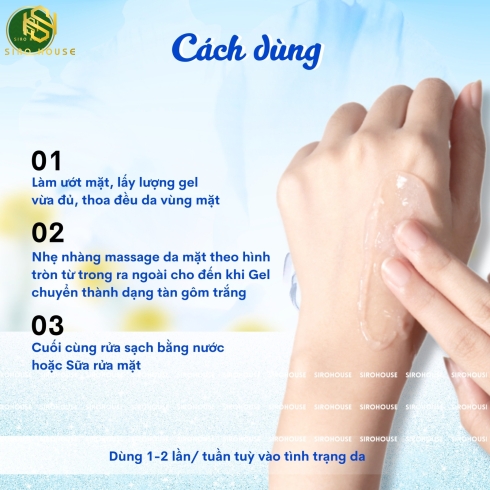 Tẩy Tế Bào Chết HATOMUGI Peeling & Facial Cleansing Gel 120g